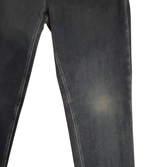 LANDS’ END Straight Leg Jegging Pant 12 Dark Denim Knit Classic Pull-On Quietlux - Picture 3 of 10